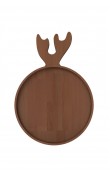 Ahşap Geyik Tabak 21cm - Venge