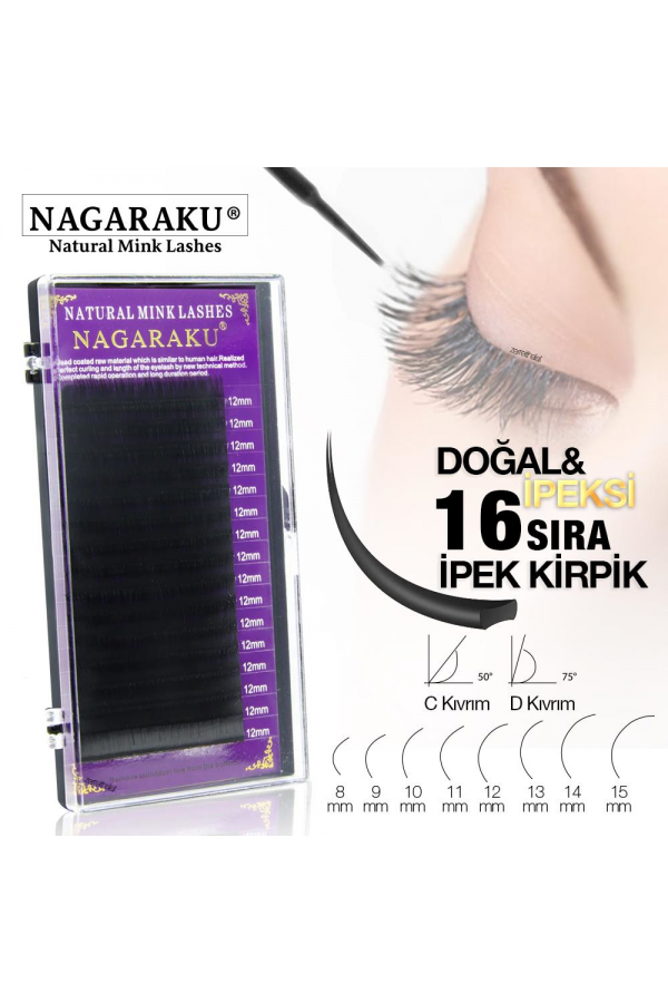Nagaraku Ipek Kirpik 0,07C-15MM